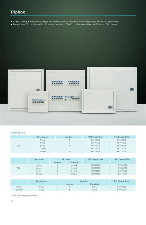 l&t tripbox tpn